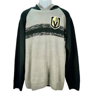Vegas Golden Knights VGK NHL Men 2XL Knit Long Sleeve Pullover Sweater Hoodie